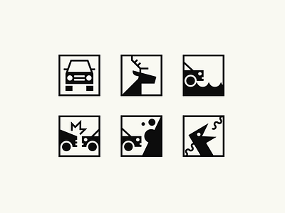 Bauhaus Inspired Iconography branding car design flat icon icon design icon set iconography ui vector