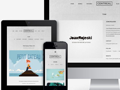 Centreal Premium Wordpress Portfolio Theme center aligned northeme portfolio theme wordpress theme