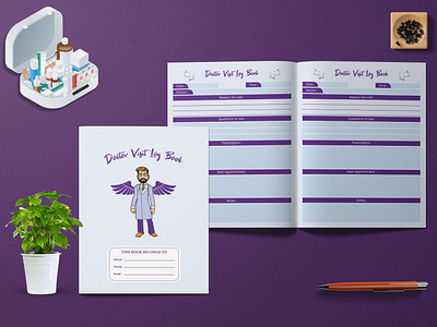 DOCTOR VISIT LOG BOOK FOR KDP INTERIOR DESIGN