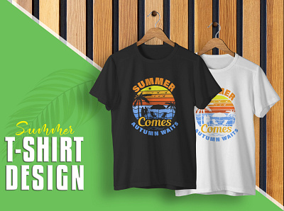 Summer T-shirt Design Template