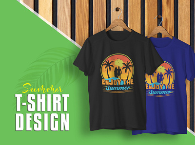Summer T-shirt Design fashion graphic design pod print design shirt t shirt design