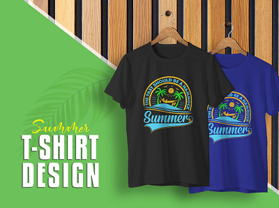 Summer T-shirt Design adobe illustrator design graphic design pod print design shirt template t shirt design vector