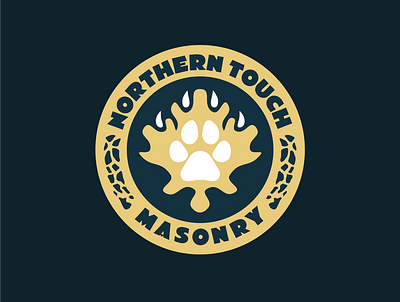 Northern Touch Crest branding clean crest illustration