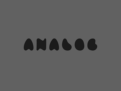 Analog Wordmark branding custom type typography wip wordmark