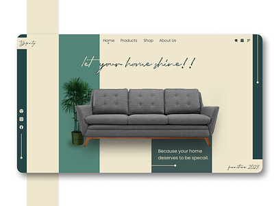 Let your home shine !! adobe xd figma site web ui ui ux ux web