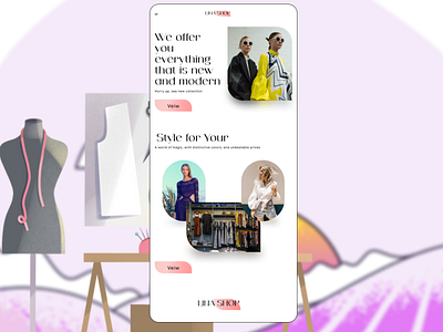 LINA SHOP SITE WEB figma ui ux website