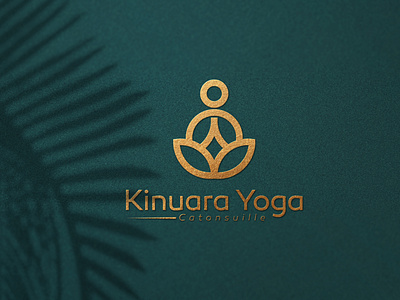 kinuara Yoga wellness relaxing logo design