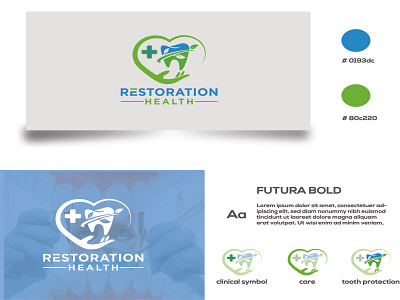 Restoration Health dental and medical logo design abbulance art branding business logo care clenic dental doctor fiverr graphic design health healthcare hospital logo logo logo design medical modern logo pharmacy restoration health wellness logo