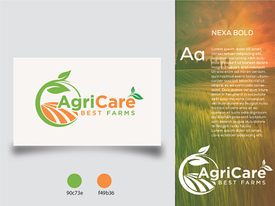 AGRICARE AND FRAM LOGO DESIGN agricultural land agro business branding business logo company logo eco farm logo farming fiverr food graphic design grass grass trimming landscape lawn care logo logo natural logo plant sunrise vegetable logo