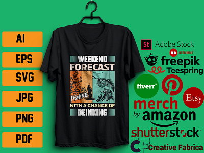 WEEKEND FORECAST T-SHIRT DESIGN