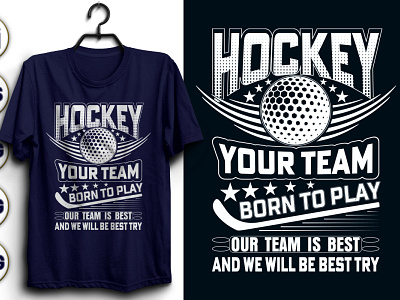 T-shirt design HOCKY T-shirt Design. hocky retro