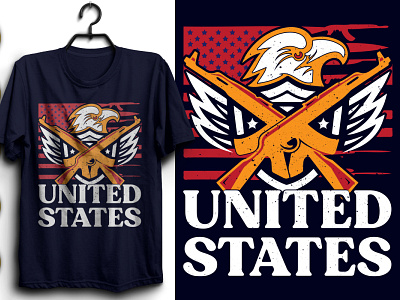 UNITED STATES GUN TSHIRT DESIGN. 4th of july shirt design