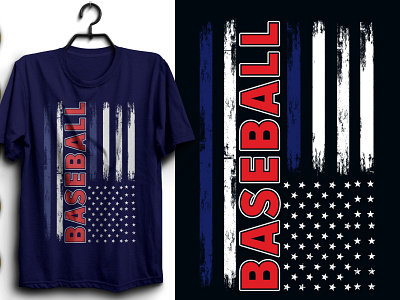 T-SHIRT American Flag Baseball Apparel -