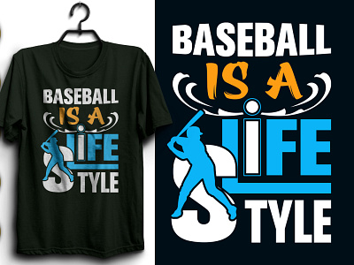 TSHIRT Baseball Is A Life Style Typography T-shirt Design. baseballforlife