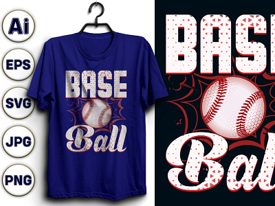 base ball stylish t-shirt design baseballforlife