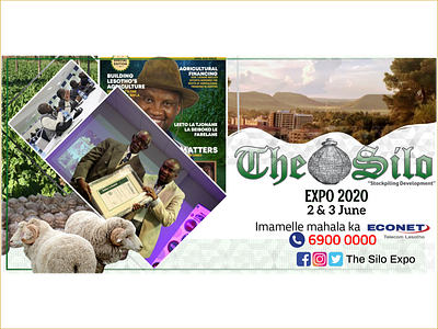 The Silo Magazine Expo Banner branding design flyer graphic design