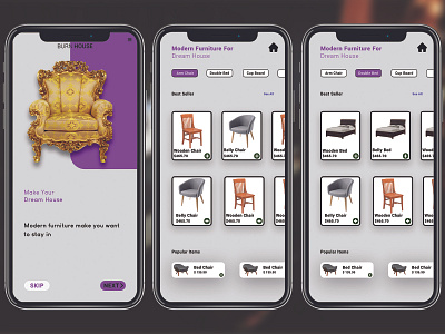 Furniture App Design graphic design logo ui