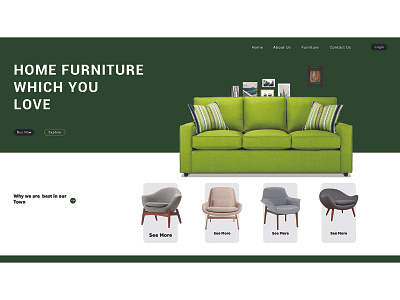 Furniture Online Selling Shop graphic design logo ui