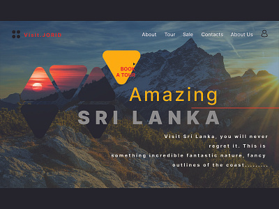 Visit Sri Lanka ui ui ux design web design