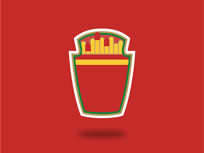 Fries & Ketchup design food heinz iconography illustration illustrator ketchup mcdonalds minimalistic