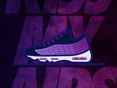 Kiss My Airs air air max iconography illustration nike shoes space vector