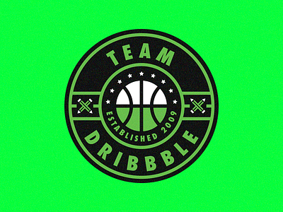 Team Dribbble badge debut design first hello shot