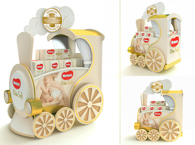 Huggies theatralisation branding design fmcg graphic design huggies pallet pos posm product design theatralisation