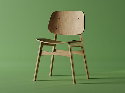 Søborg Style Seat 3d 3d modeling 3dmodel blender design donuts furniture furniture design illustration