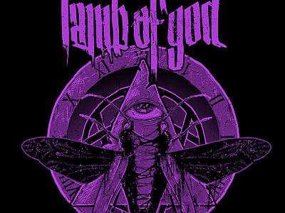 Lamb Of God Locust band digital illustration lamb of god merchandise metal t shirt tablet