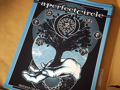 A Perfect Circle Tour Poster a perfect circle band jamie koala. apc poster tool tour