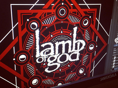 Lamb Of God Shirt Design band geometric heavy metal illustration jamie koala lamb of god line art log metal