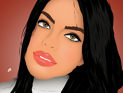Lips Eyes cartoon cute design face girl graphic design illustration
