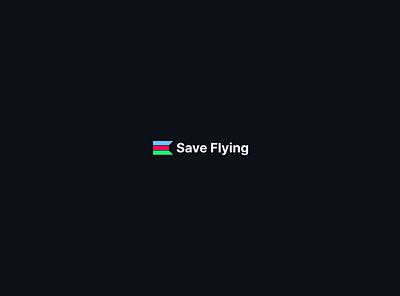 Save Flying Logo 2d airplane design graphic design logo typography ui