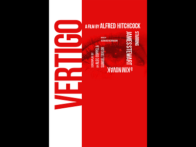 "Vertigo" Movie Poster graphic design movie poster poster poster design rebound typography