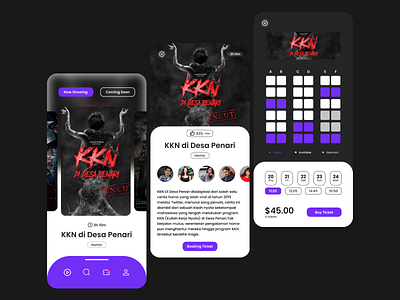 Cinema Booking App - UI Design