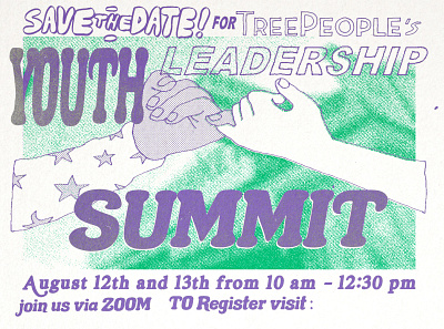 TreePeople Youth Leadership Summit - Illustration/ Designs branding design graphic design illustration poster poster design