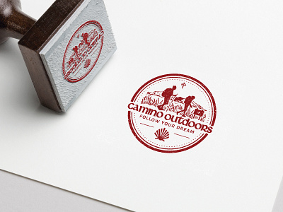 Camino Outdoors camino hiking logo logo design outdoors