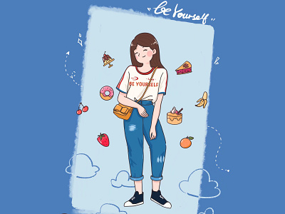 Girl's Diary - Beyourself illustration