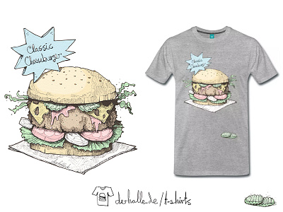 Burger "Classic Cheeseburger" burger cheese cheeseburger classic derholle fastfood spreadshirt t shirt