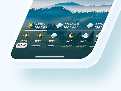 Weather Live app dailyui dribbble interface minimal mobile ui userinterface ux
