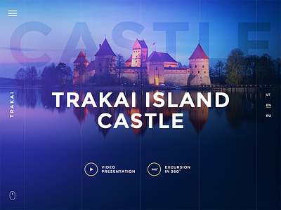 С A S T L E concept lithuania site ui ux vilnius web website