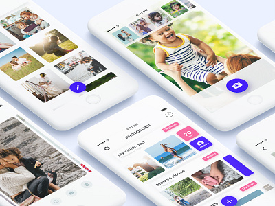 PhotoScanner app minimal mobile photo ui ux