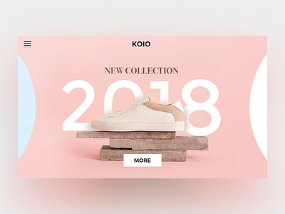 KOIO WEB e commerce minimal shop site slider web