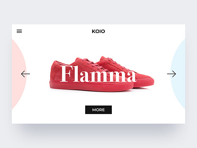KOIO WEB SLIDER e commerce minimal shop site slider web
