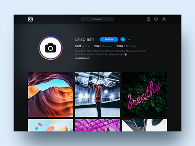 Black style Instagram black instagram minimal responsive unsplash web