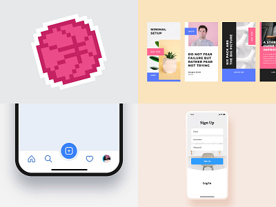 My #Top4Shots from 20182018 dailyui illustration interface minimal mobile photo ui ux