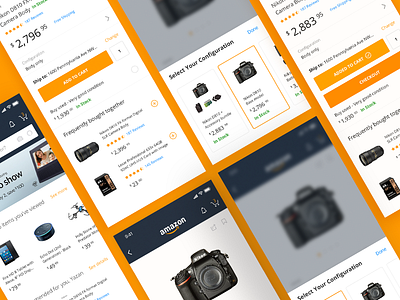 Amazon App Redesign add to cart amazon app cart e commerce ios iphone x mobile