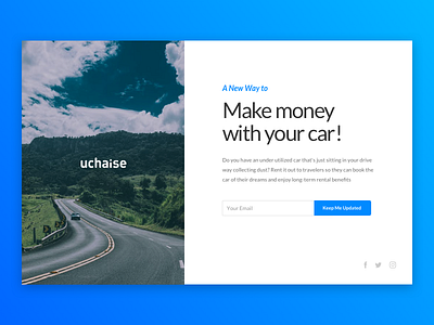 Uchaise Landing Page