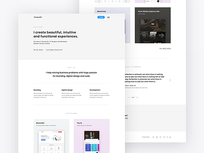 Personal Portfolio Website by Tomasz Gil on Dribbble