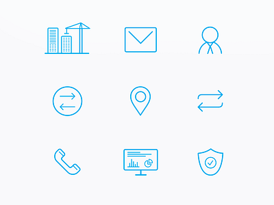 Investing service icons